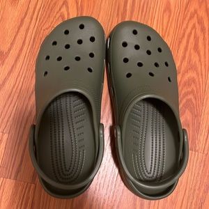 Green Crocs Women 11/Men 9